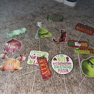 Grinch photo props .